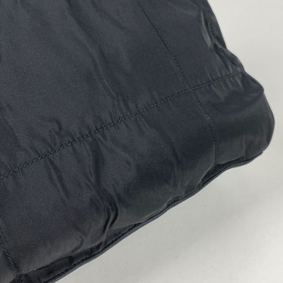 Prada Logo Plate Shoulder Bag Nylon Black - Picture 2 of 6